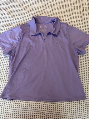 Xersion Lavender Short-Sleeve Polo